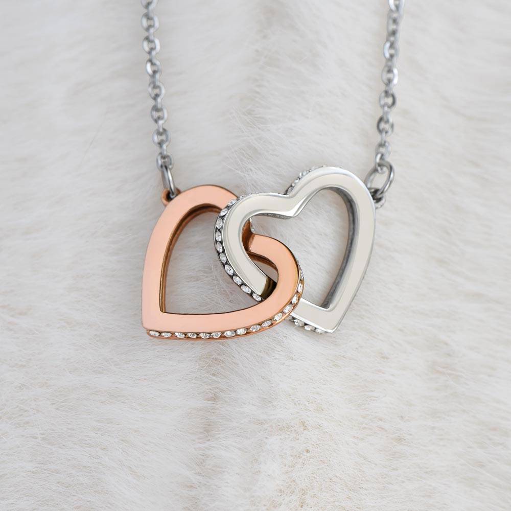 To My Wife Interlocking Hearts Necklace